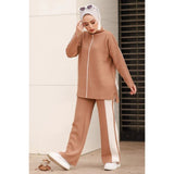 Women's Sports Stripe Pants-2 Piece Set - Arabian Boutique