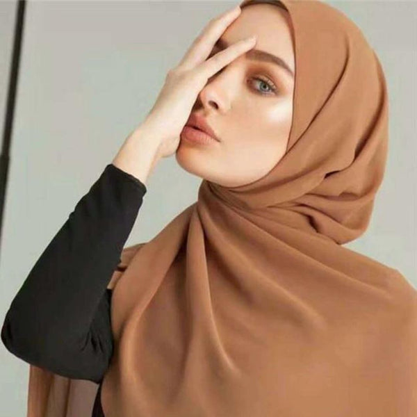 Hijab/Scarves-Silk, Chiffon, Classic and Warm