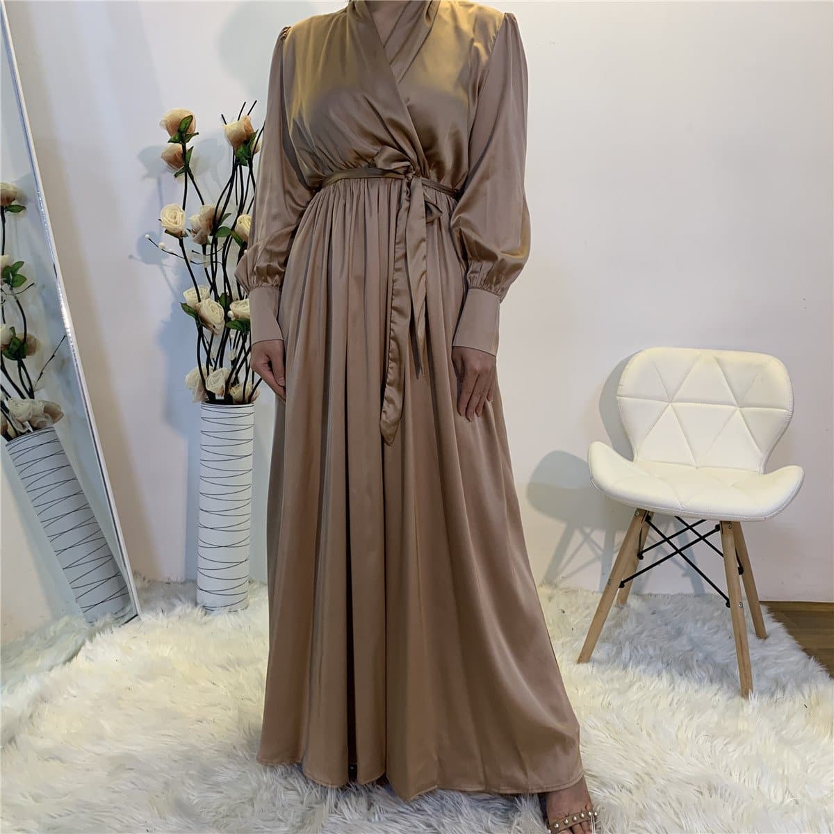 Satin Abaya Dress | Arabian Boutique