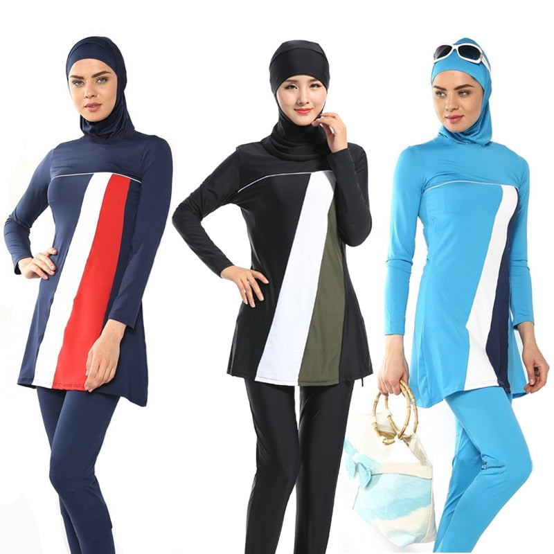 Islamic Full Coverage Modest Burkini Set For Sale - Muslim Swimming Suits | Arabian Boutique