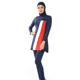 Swimwear Women Arabic Islamic Full Coverage Beach Muslim 3 Piece Suit Hijab Swimsuit Modest Swim Surf Wear Sport Burkinis - Arabian Boutique