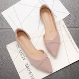 Pink Pointed Toe D'orsay Flats