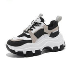 White/Black JIANBUDAN Sneakers with high sole