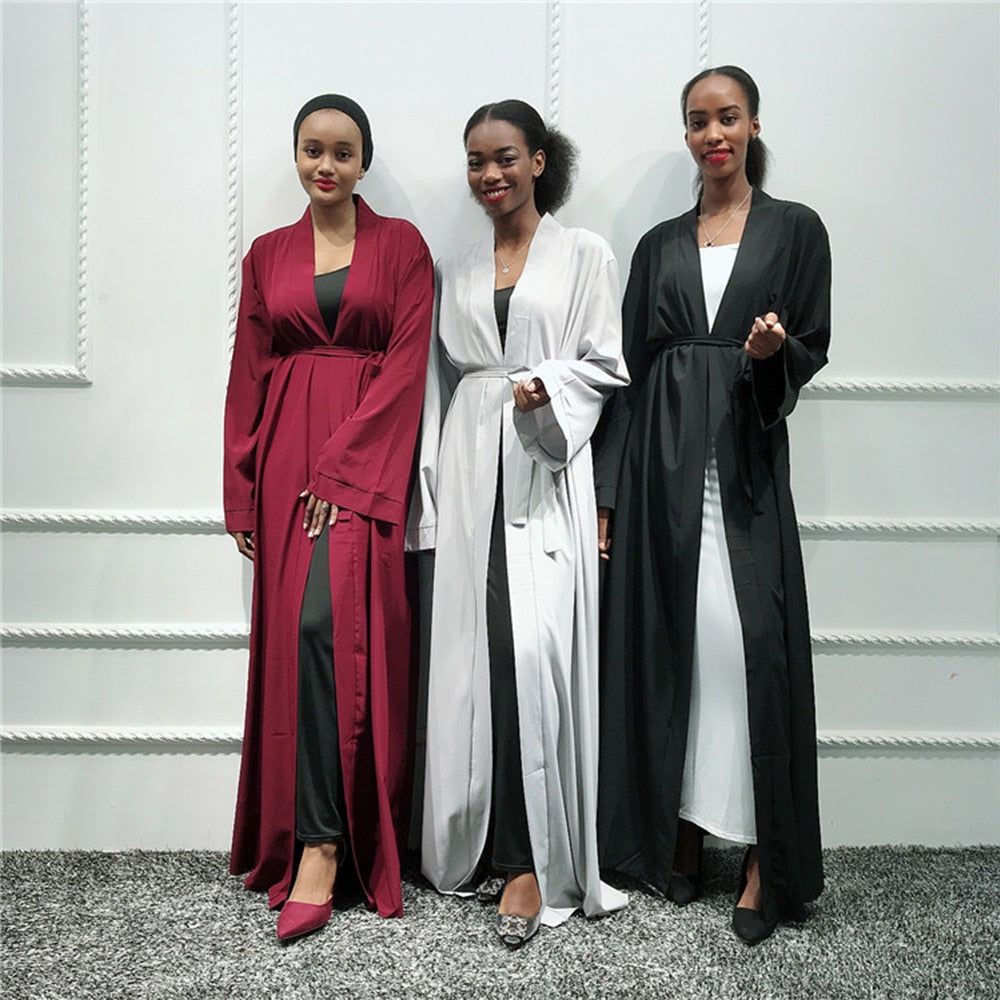 Front Open Belted Waist Abaya Dress For Sale | Arabian Boutique
