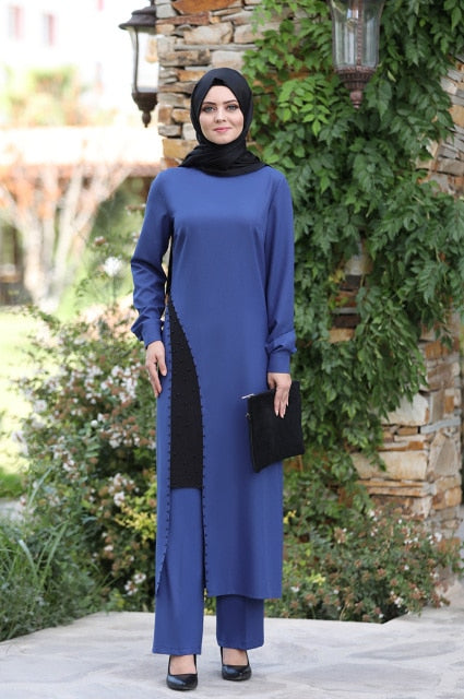 Tunic Trousers Women Hijab Suit - Arabian Boutique