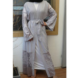 Luxurious Open Abaya Wedding Abaya Embroidery