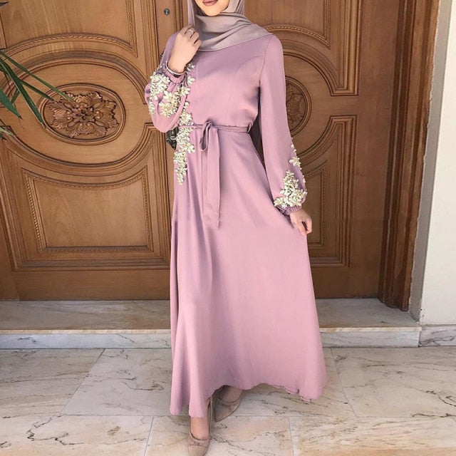 Muslim Bridesmaid Dress-Rose Chiffon