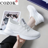 White COZOK Mesh Sneakers