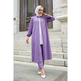 Open Front Abaya Muslimah Office Suit