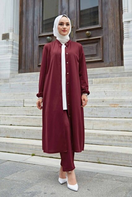 2 Pieces Comforabl Women's Set,Maxi Tunic and Pant Double Suit For Summer İslamic Fashion Muslim Clothing Turkey Dubai Abaya - Arabian Boutique