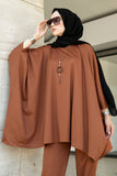 Bat Sleeve Muslim Abaya Style Suit