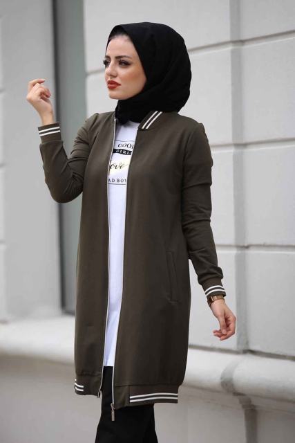 6949 Islamic Sports Wear for women islamic coat Sport Triple Team Tracksuit Set Muslim Women Dress Set Sport Hijab Suit jackets - Arabian Boutique