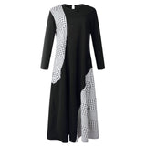 Plus Size Abaya Ramadan Robe - 5 colors with print on one side - Arabian Boutique