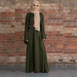 Belted Waist Loose Abaya Dress - Abaya Dresses | Arabian Boutique