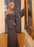 Wepbel Women Muslim Dress  Loose Arab Abaya Basic Middle East Turkey Robe Plain Large Caftan Kimono Islamic Clothing - Arabian Boutique