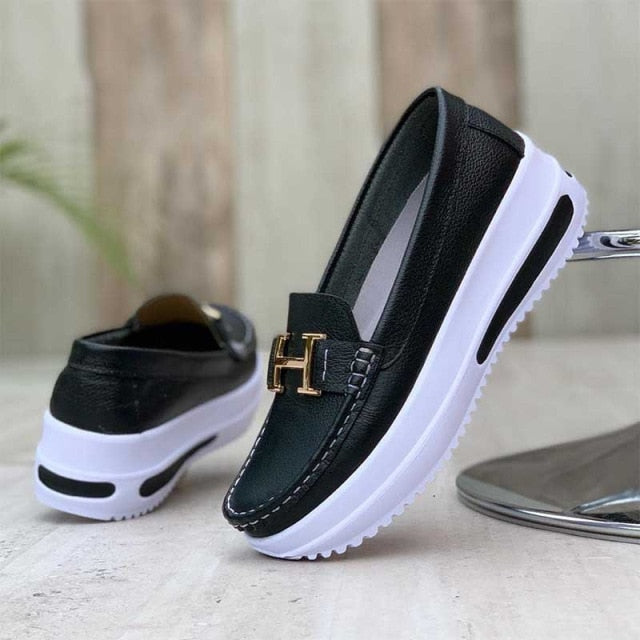 2021 Spring New Platform Comfortable Women's Sneakers Fashion Lace Up Casual Little White Shoes Women Increase Vulcanize Shoes - Arabian Boutique