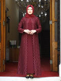 Plus Size Abaya - Daisy Patterned Lace with 4 colors - Arabian Boutique