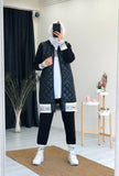 New Season Women Hooded Jacket 3 Piece Set Islamic Clothing Abaya Kaftan Muslim Islamic Fashion Turkish Quality Modest Fashion - Arabian Boutique