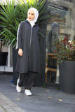 Sport Hijab Suit Zippered Hijab Tracksuit Set Islamic Sports Wear for women islamic coat Muslim Women Dress Set jackets Turkey - Arabian Boutique