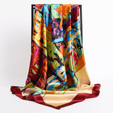 Women Silk Square Scarf Lady Bandana Head Wrap Shawl Satin Foulard Female Large Hijab Neckerchief Scarves Pashmina 2021 Headband - Arabian Boutique