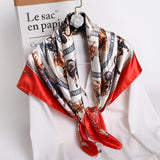 Women Silk Square Scarf Lady Bandana Head Wrap Shawl Satin Foulard Female Large Hijab Neckerchief Scarves Pashmina 2021 Headband - Arabian Boutique