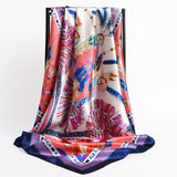 Women Silk Square Scarf Lady Bandana Head Wrap Shawl Satin Foulard Female Large Hijab Neckerchief Scarves Pashmina 2021 Headband - Arabian Boutique