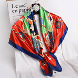 Women Silk Square Scarf Lady Bandana Head Wrap Shawl Satin Foulard Female Large Hijab Neckerchief Scarves Pashmina 2021 Headband - Arabian Boutique