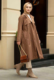 Button Detailed Trench styled Jacket - Arabian Boutique