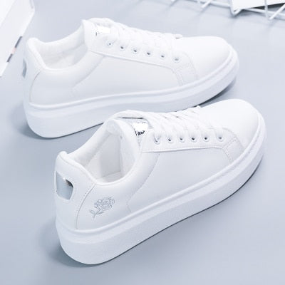 Women Casual Shoes  White Sneakers - Arabian Boutique