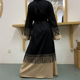 Dubai Winter Open Abaya With Zip - Arabian Boutique
