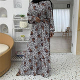 Floral Summer Abaya Dress - Arabian Boutique