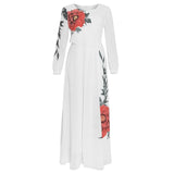 Flower Print Abaya-Plus Size with 3 colors - Arabian Boutique