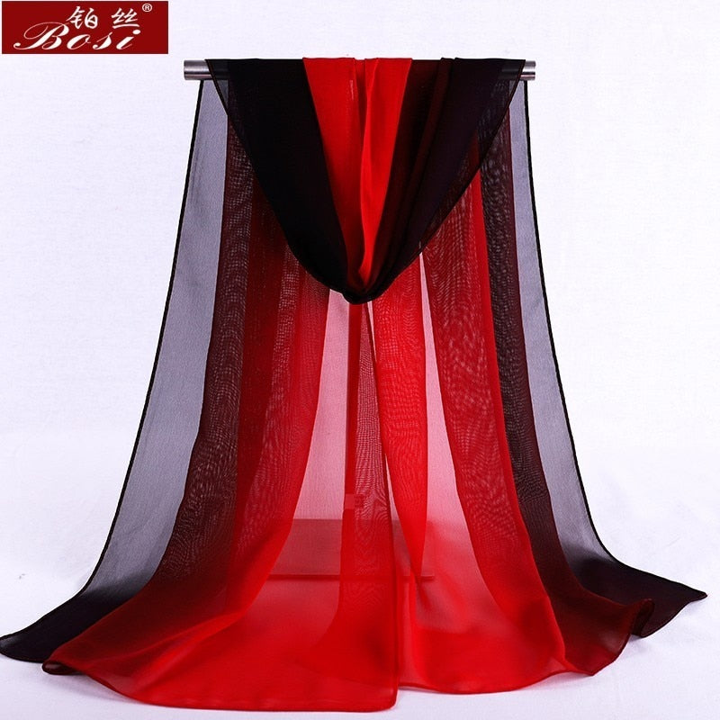 Gradient Luxury Chiffon Scarf - Muslim Scarf - Islamic Hijab Scarf | Arabian Boutique
